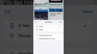 How to Group Tabs in Safari❓📲 #device #browser #shorts #feature #trick #ios15 #lifehacks #iphone