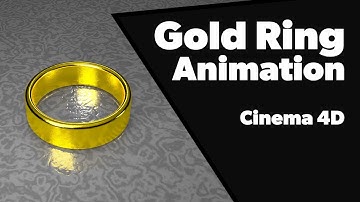 Cinema 4D Tutorial - Gold Ring Animation - Part I