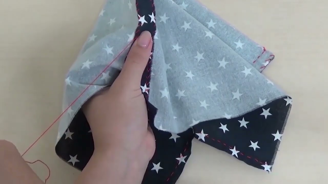 Let's make a gusseted drawstring bag! (Blindstitching) - YouTube