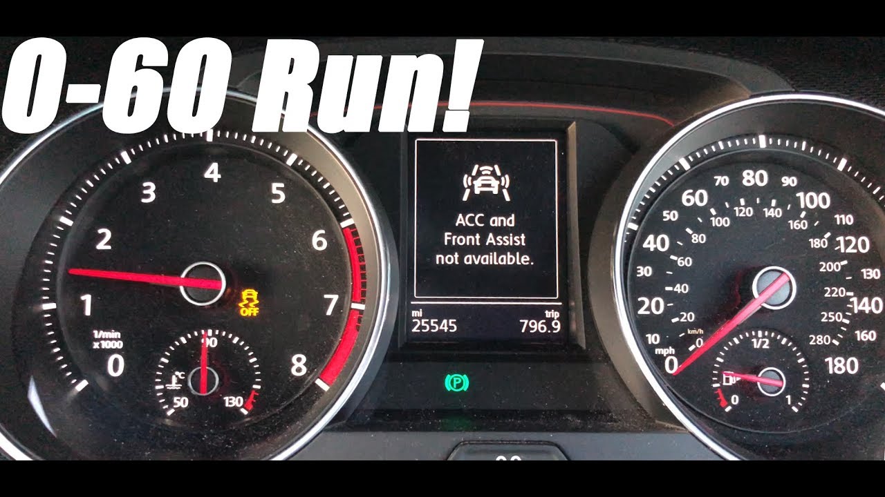 2015 Vw Golf Gti 0 60 Run Youtube