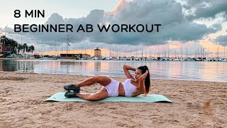 8 Min Beginner Ab Workout No Equipment