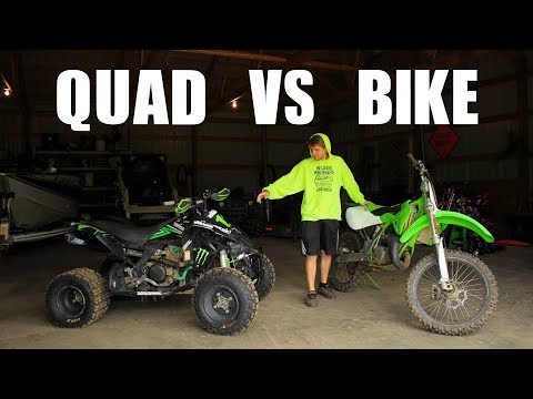 Bike Vs Quad Whats Faster Youtube - roblox quad vs dirt bike