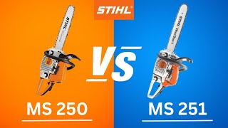 Stihl Chainsaw Comparison: MS250 vs. MS251 - What's the Difference?