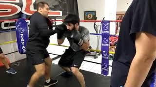 Boxeo Aris Ludeña con Iván Rodríguez en Dojo MASL.