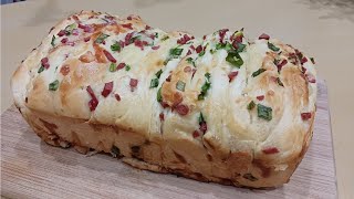 熱狗蔥花起司麵包/Hot Dog Scallion Cheese Bread｜樂在其中廚房