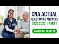 CNA Exam Practice Questions and Answers 2026/2027 Part 1