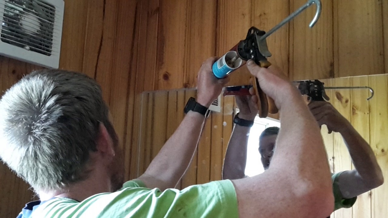 How to install a mirror using silicone YouTube