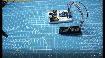 46 Arduino nano display de 8 digitos con solo tres pines