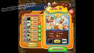 SocialGamingFTW - Candy Bubble Rush - Level 19 - 2 Star! - NO Boosters!