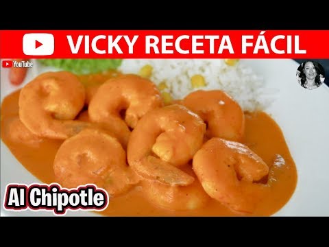 CAMARONES AL CHIPOTLE | #VickyRecetaFacil - YouTube