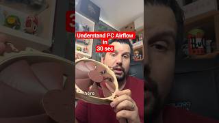 PC Fan Direction Explained 🔥 Intake vs Exhaust (Stop Overheating) #tech #fans #shorts
