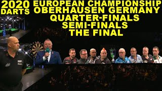QF SF F 2020 European Championship Darts
