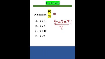 Factorials - Basic Simplification || Practice Factorials #maths #mathematics #shorts #factorials