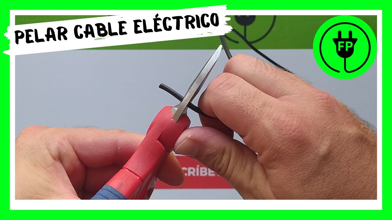 Cómo pelar cable (conductor) eléctrico - YouTube