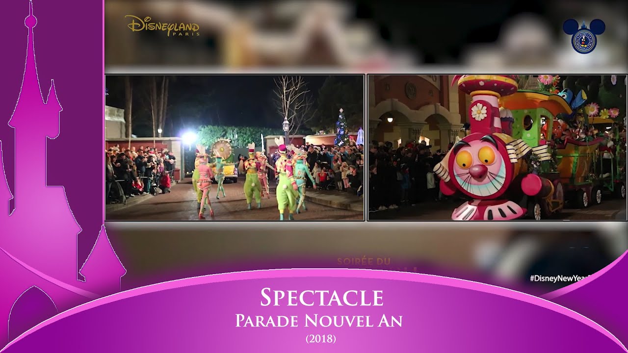 Parade nouvel an 2018 DisneyLand Paris [HD] [multicamera]