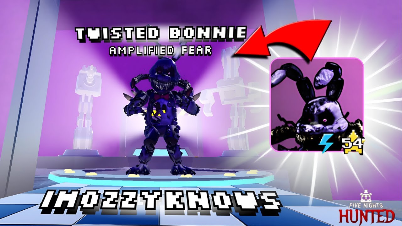 This Is How A Level 54 Twisted Bonnie WITH "Amplified Fear" WINS In Roblox Five Nights Hunted!