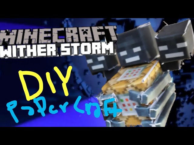 Papercraft Mini Wither storm (Built) in 2023  Minecraft printables,  Papercraft minecraft skin, Diy minecraft