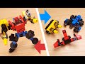 How to build mini LEGO robot combiner mecha / Megabot similar to Megazord  ( 미니 레고 합체로봇 / ミニレゴ合体ロボ )
