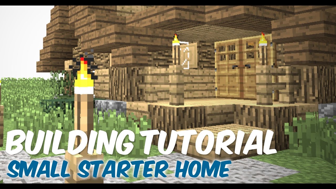 Minecraft Building :: Tutorial - Small Starter Home! - YouTube