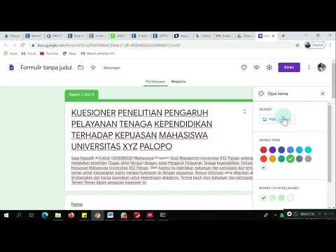 Cara Membuat Kuesioner Di Google Form - Bisabo Channel