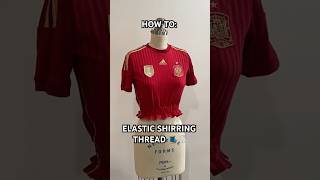 Elastic Thread Tutorial for Elastic/ Shirring Waist Effect. #fashiontutorial #elasticstitching