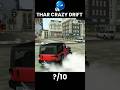 Thar Crazy Drift ⚠️ | ?/10 | #shorts #thar #gaming