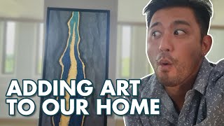 Adding Artwork To Our House! (Custom Art Piece) | Rocco Nacino