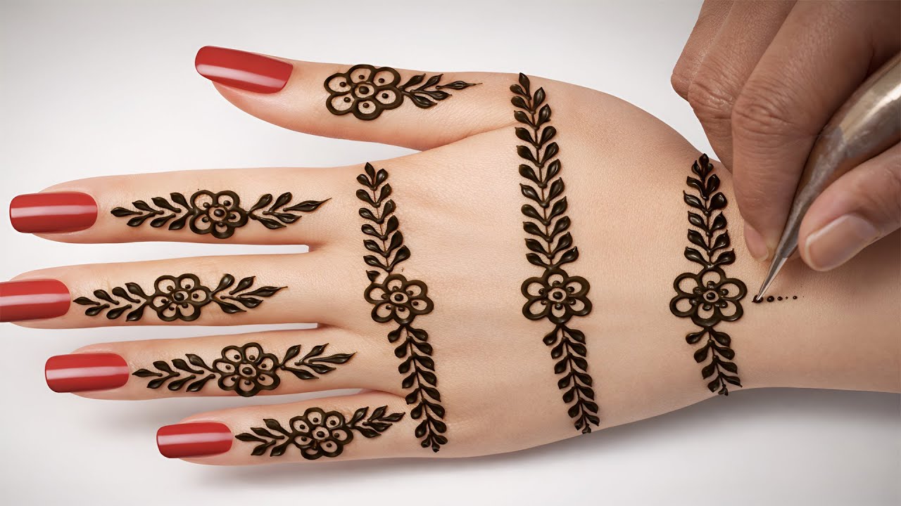 Different Mehndi Designs For Hands | Latest Simple  Stylish Mehndi Design | Anisha Mehndi Magic