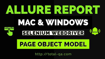 Allure Reporting | Selenium WebDriver Framework| Page Object Model | TestNG | Maven- MAC,WINDOWS