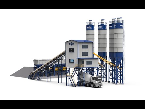 How Does A Concrete Batch Plant Work? Belt Type Batching Plant 3D Working