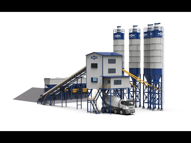 How Does A Concrete Batch Plant Work? Belt Type Batching Plant 3D Working  Video - YouTube