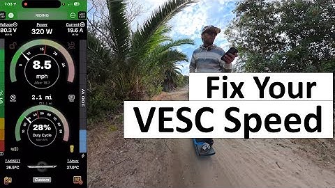 VESC: How to get accurate speed