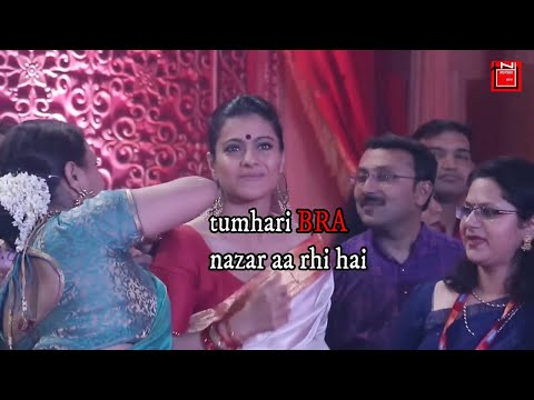 Kajol wardrobe malfunction at DURGA puja | friend adjust her blouse