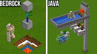 Ферма Железа! | Bedrock VS Java | Сравнение ФЕРМ в Майнкрафт Пе 1.17 | Minecraft |