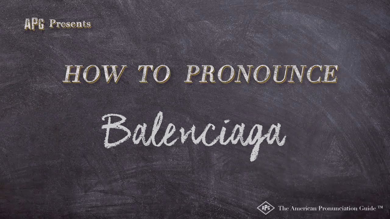 balenciaga designer pronounce