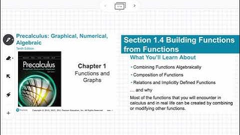 Building Functions from Functions (Section 1.4)