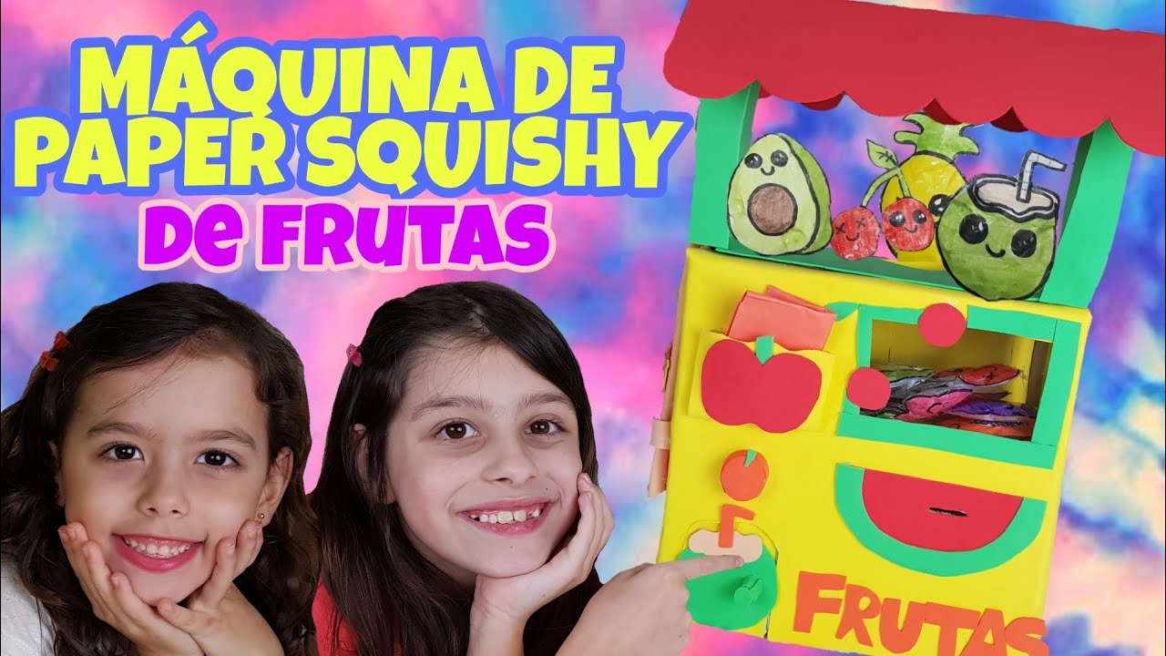 MÁQUINA DE PAPER SQUISHY DE FRUTAS - COMO FAZER