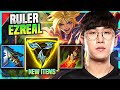 RULER PICKS EZREAL WITH NEW ITEM TRINITY FORCE! - GEN Ruler Plays Ezreal ADC vs Miss Fortune!