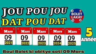 Jou pou Jou, Dat pou Dat | Boul ki abitye soti 09 Mars #boulsaint #reziltaflorida #tchala