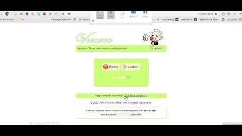 How to record short voice messages using Vocaroo?