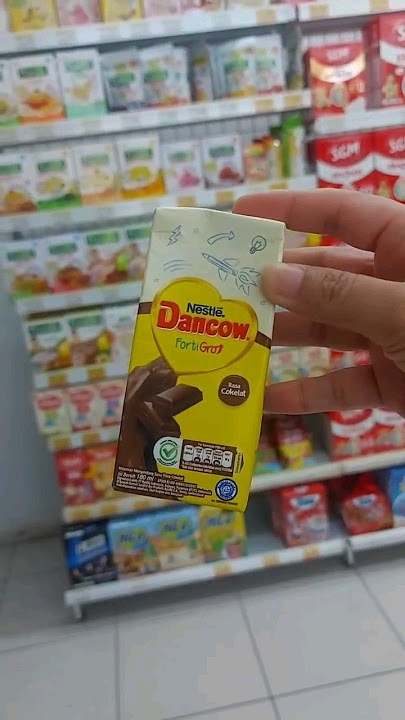 Jajan susu dancow enak coklatnya terasa banget loh #shorts #susu #susuanak