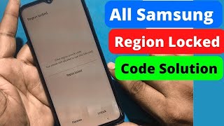 Enter region unlock code. Your phone is not allowed to use this sim card | Region Locked Samsung A23 screenshot 4
