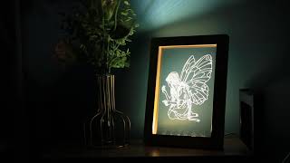 Photo Frame 3D Night Light 3D Picture Frame LED Night Lamp USB Power 3D Night Light For Bedroom screenshot 1