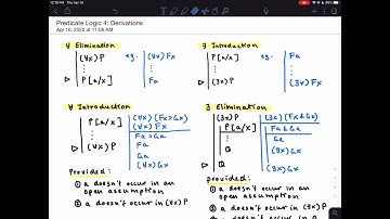 Predicate Logic 4: Derivations