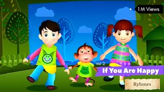 If You Are Happy || Rhymes For Babies || Nursery Rhymes || Educational videos for kids