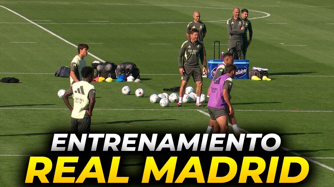 ENTRENAMIENTO REAL MADRID hoy previo al GETAFE