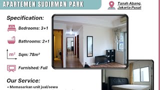 FOR SALE/RENT! Apartemen Sudirman Park 3 1 BR di Jakarta Pusat
