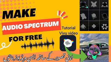 How to edit Audio Spectrum video | Audio Spectrum video with photos | Vivu Video Tutorial