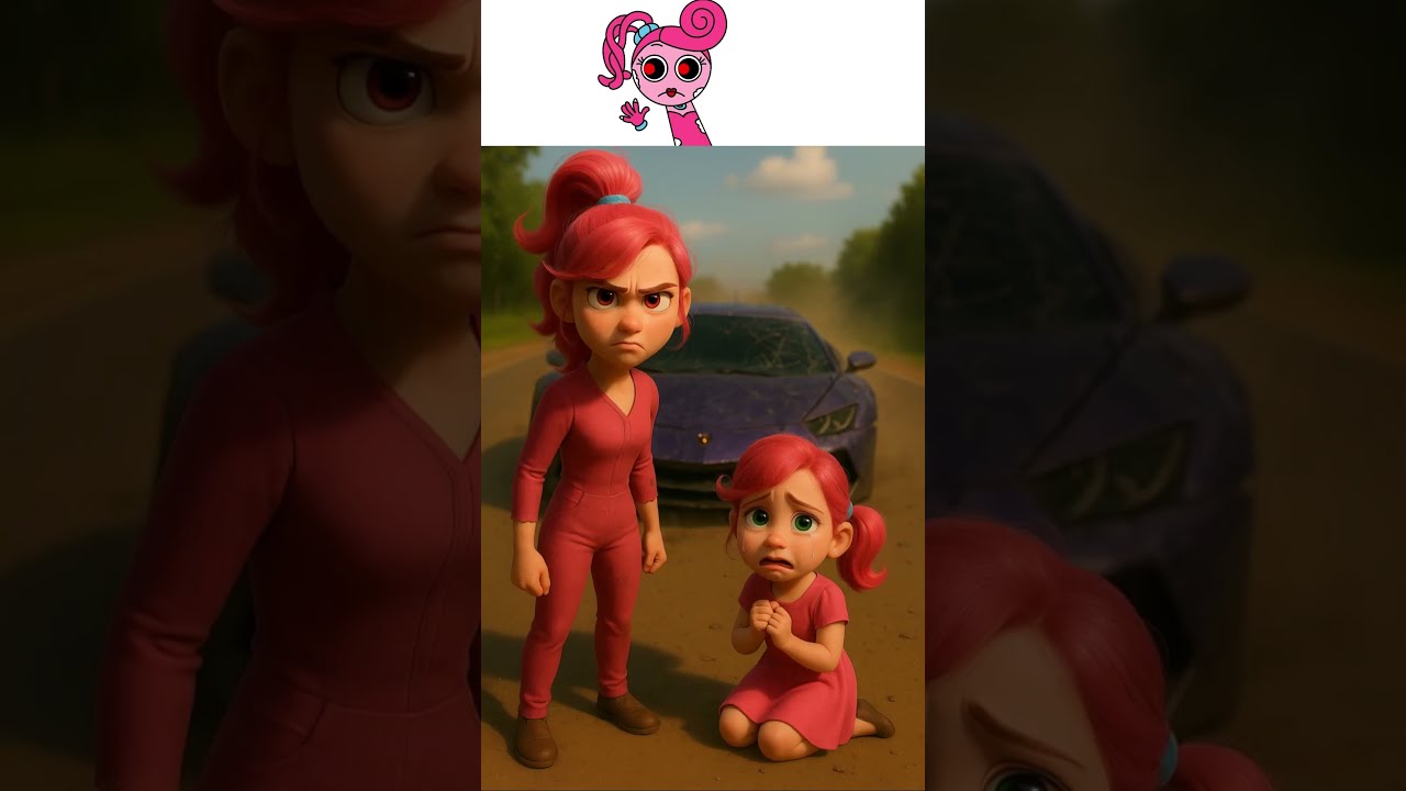 Mommy Long Legs From Poppy Playtime Sprunki OC Purple Lamborghini Ride Gone Wrong 