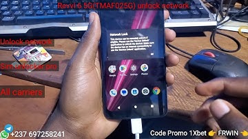 T-mobile Revvl 6 5G unlock. TMAF025G unlock with sim unlockerPro